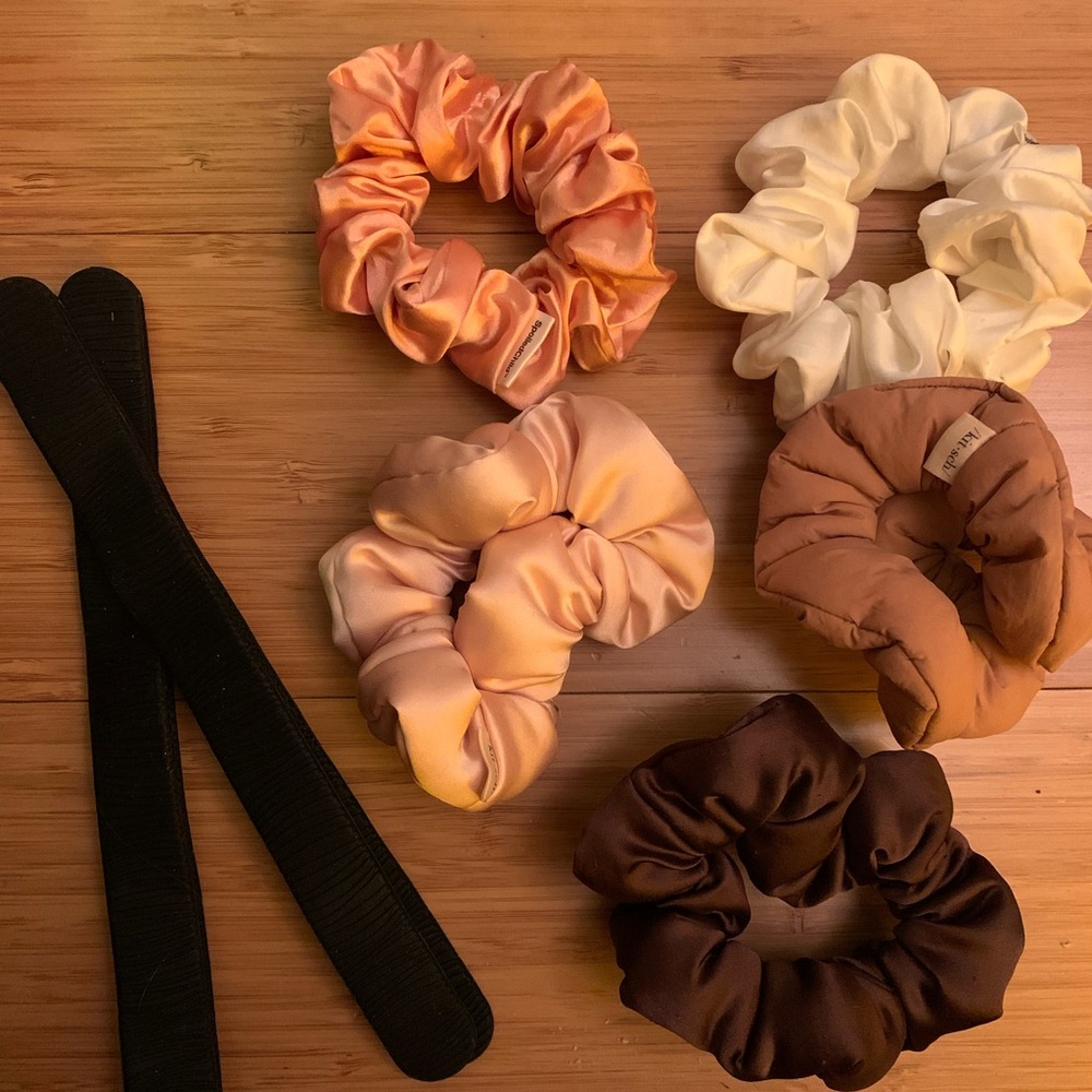 PONY-O Bun Barz & Satin Scrunchies by Kitsch and Spoiled Child bundle